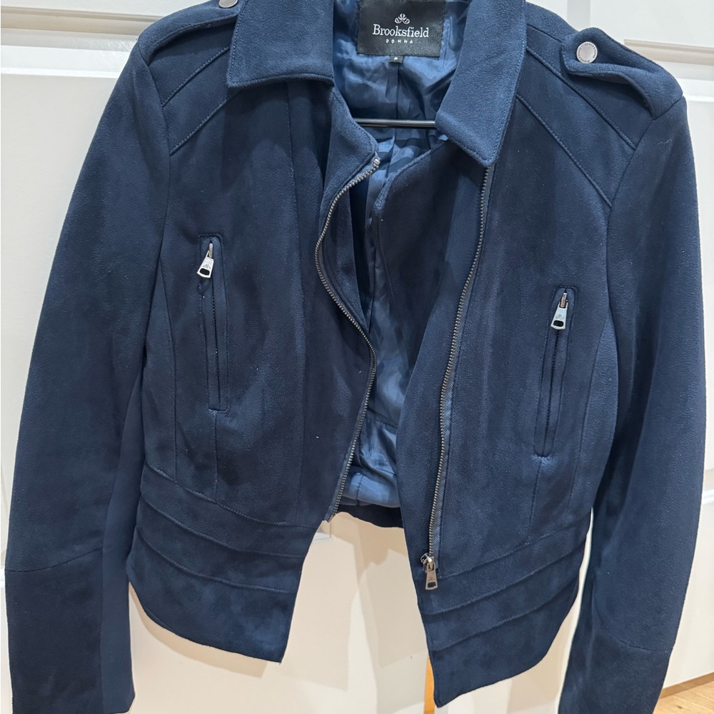 Brooksfield Navy Leather Jacket - image 1